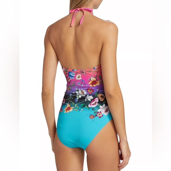 NWT Johnny Was Floral Ombré One-Piece Swimsuit - Picture 7 of 7